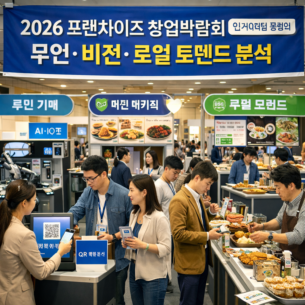 2026 프랜차이즈 창업박람회 인기 아이템 총정리 무인&middot;비건&middot;로컬 트렌드 분석
