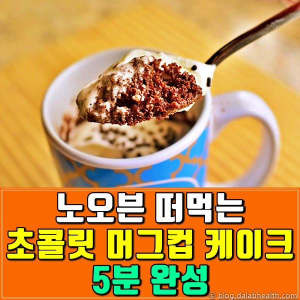 5분완성 노오븐 떠먹는 초콜릿 머그컵 케이크 만들기,팁줌