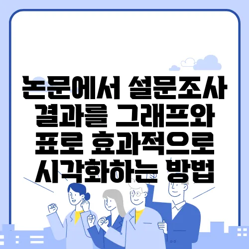 논문에서 설문조사 결과를 그래프와 표로 효과적으로 시각화하는 방법