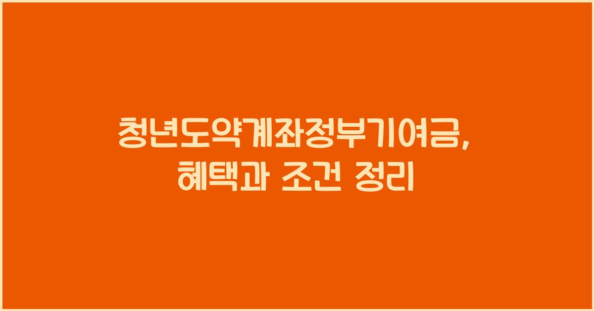 청년도약계좌정부기여금