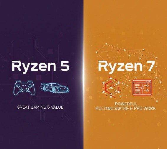 라이젠 5 vs 라이젠 7