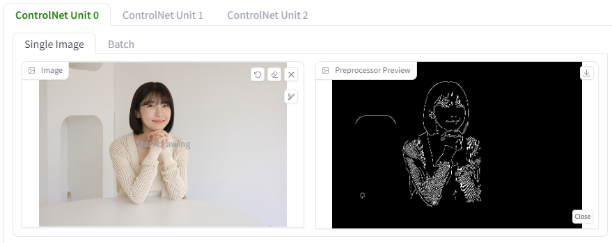 ControlNet - Canny 전처리기