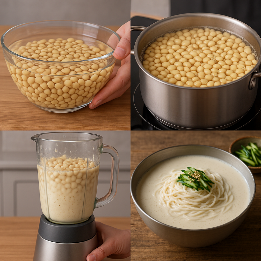 콩물? 이 세 가지만 기억하세요 &ndash; 불리기, 삶기, 갈기