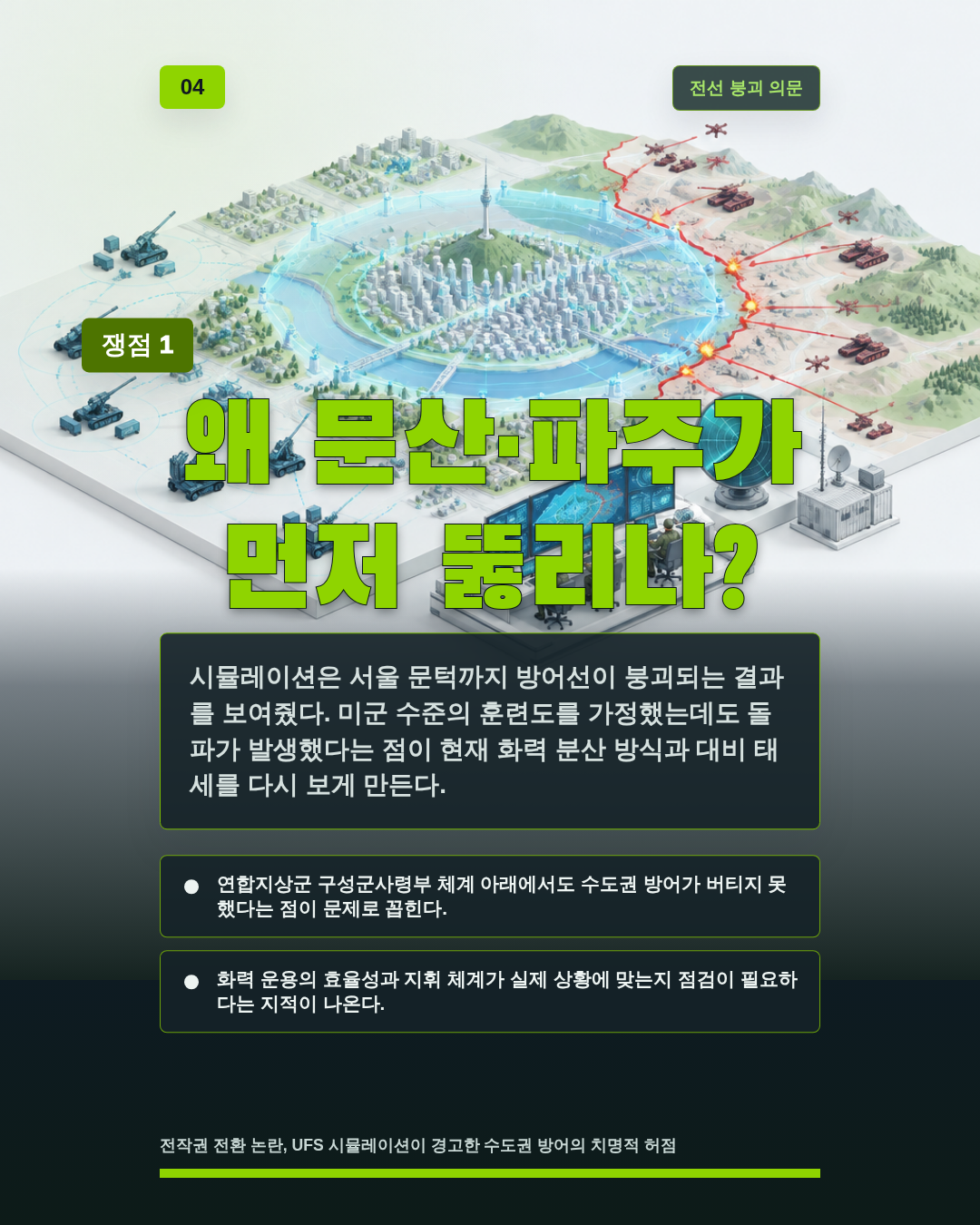 왜 문산·파주가 먼저 뚫리나?