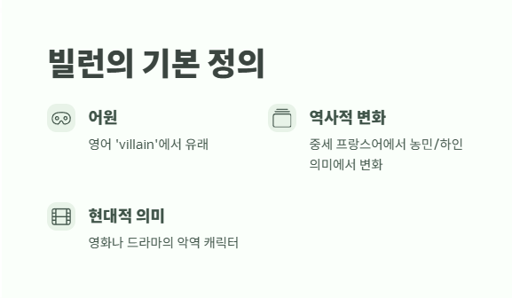 빌런 뜻 현대적 해석 1