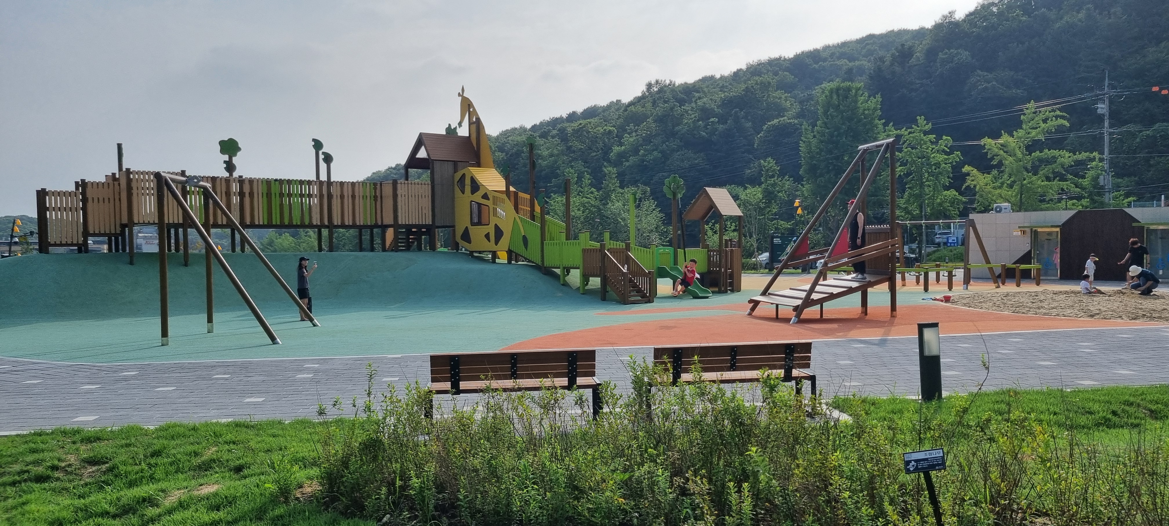 율동공원캠핑장 짚라인