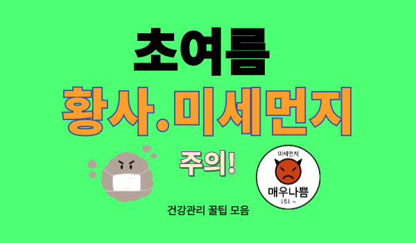 초여름 황사·미세먼지 대응