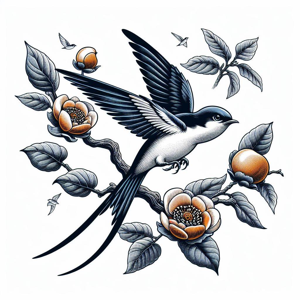 제비 날아가는 모습