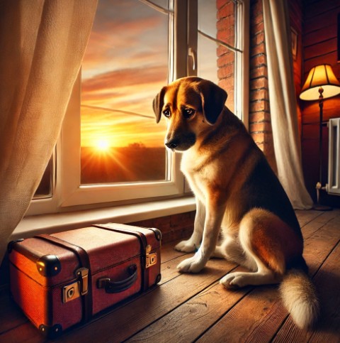 이별을 준비하는 강아지