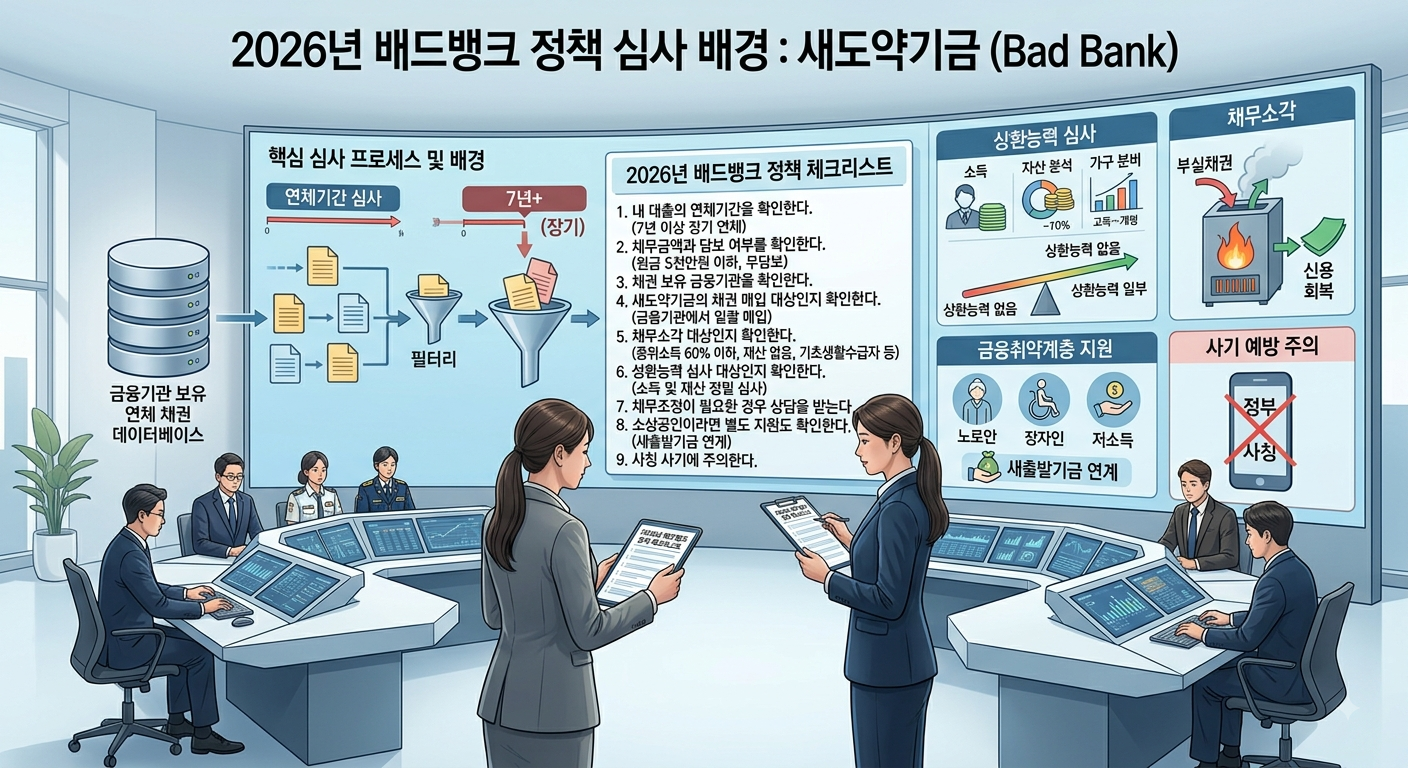 2026년 배드뱅크 정책 체크리스트