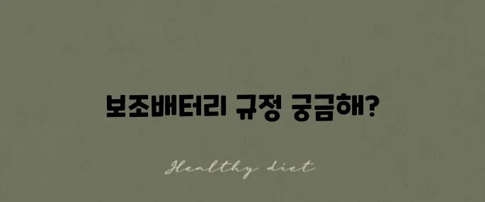 위탁수하물 보조배터리 검사 후기와 금지품목에 대한 이야기입니다.