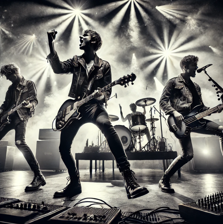 영국 록밴드의 열정적인 무대 모습