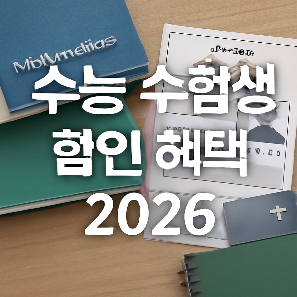 2026 수능 수험생 할인 혜택 총정리