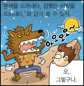 드러내다 들어내다 맞춤법 표현 예문_5