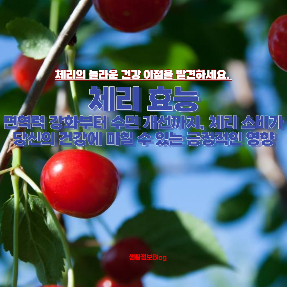체리의 놀라운 건강 이점을 발견하세요.