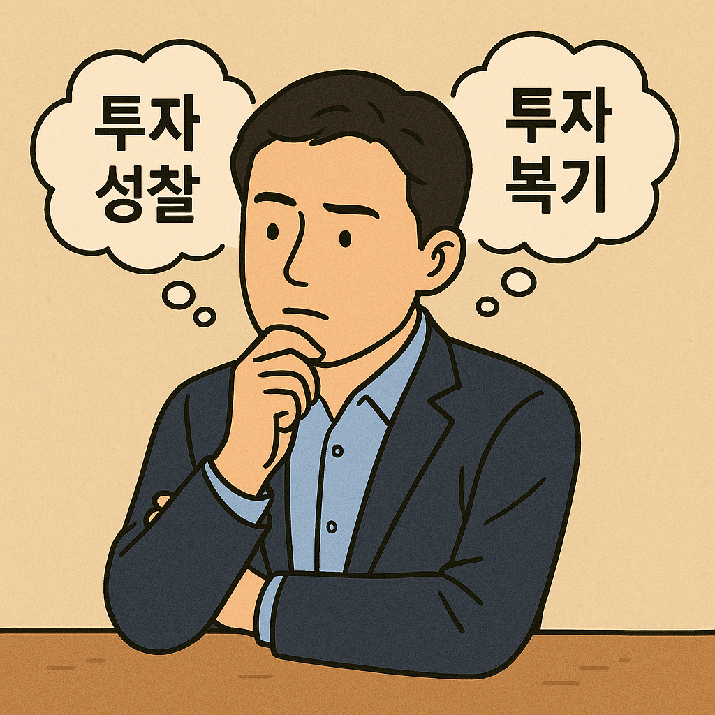 투자 복기 중인 사람