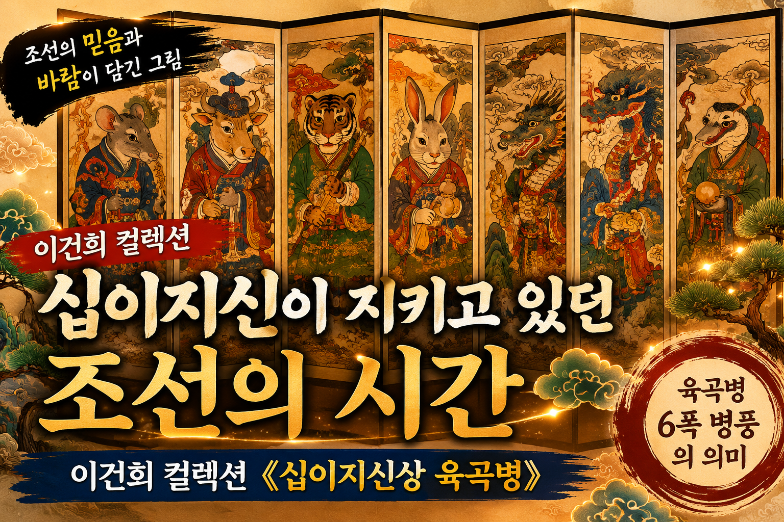 십이지신상 육곡병