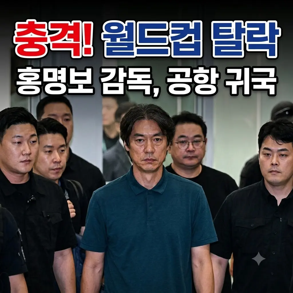 홍명보 감독 선임의혹 경찰수사 받기위해 귀국 인포그래픽