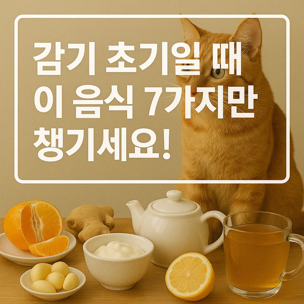 감기 초기일 때 이 음식 7가지만 챙기세요!