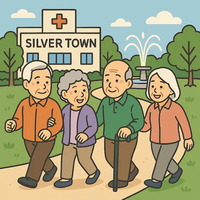 노인을 위한 실버타운 외향적인 자산가에게 추천