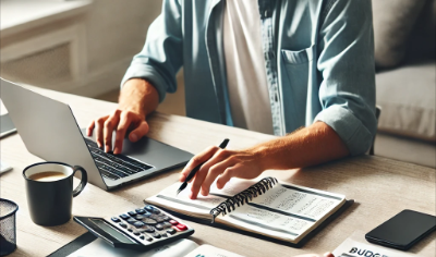 사회 초년생이 돈 모으는 법을 공부하는 모습