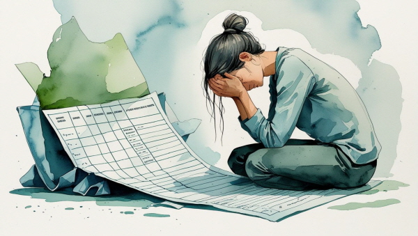 INTJ의 강박장애는 통제력과 계획성이라는 강점이, 불안과 결합했을 때 나타나는 결과입니다. 계획이 곧 자기 자신인 듯 여겨질 때, 그것이 흔들리는 상황은 곧 자기 붕괴로 이어집니다에 관한 그림