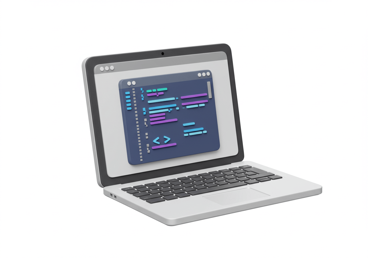 리카운팅 프로그램의 디지털 전환 교육을 상징하는 3D 아이콘