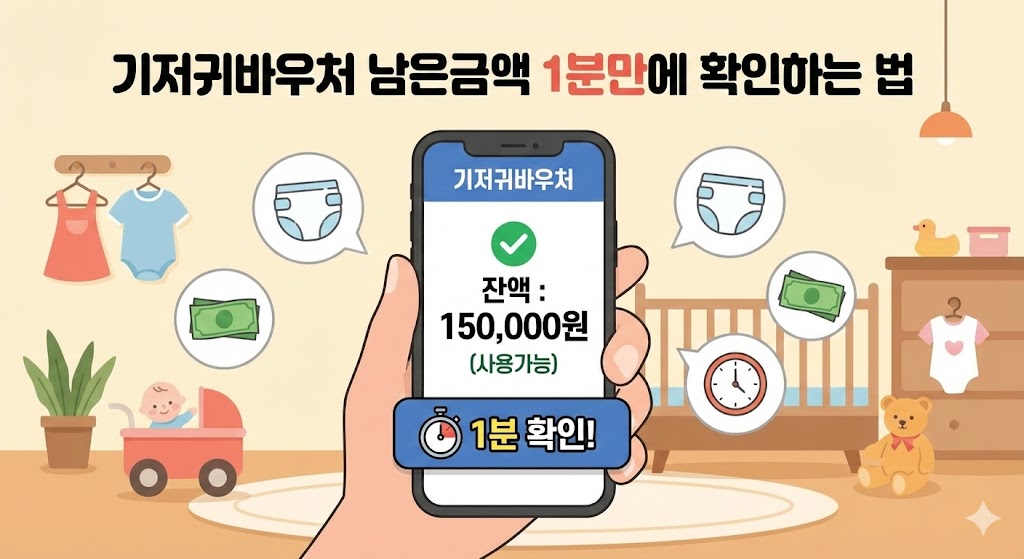 기저귀바우처 남은금액