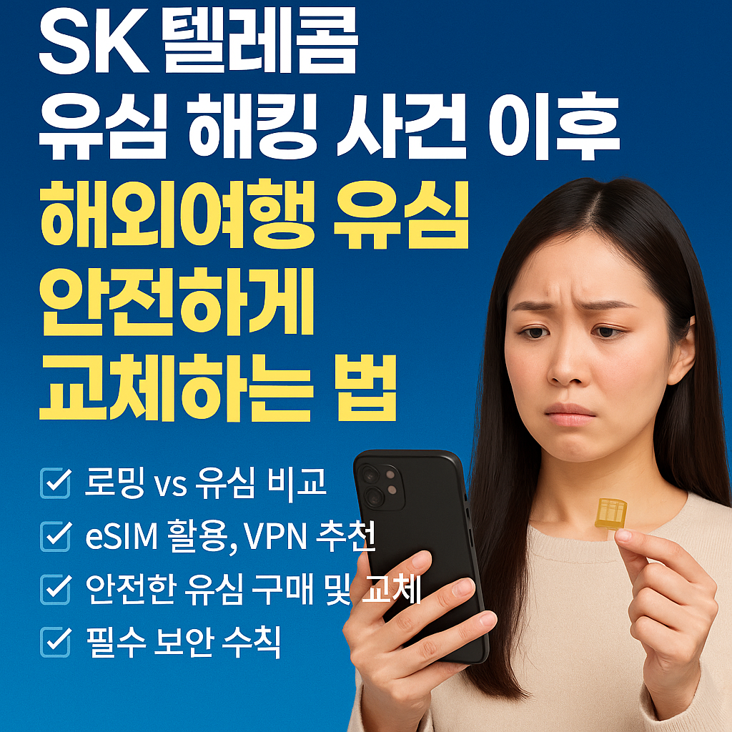 해외여행 유심 교체