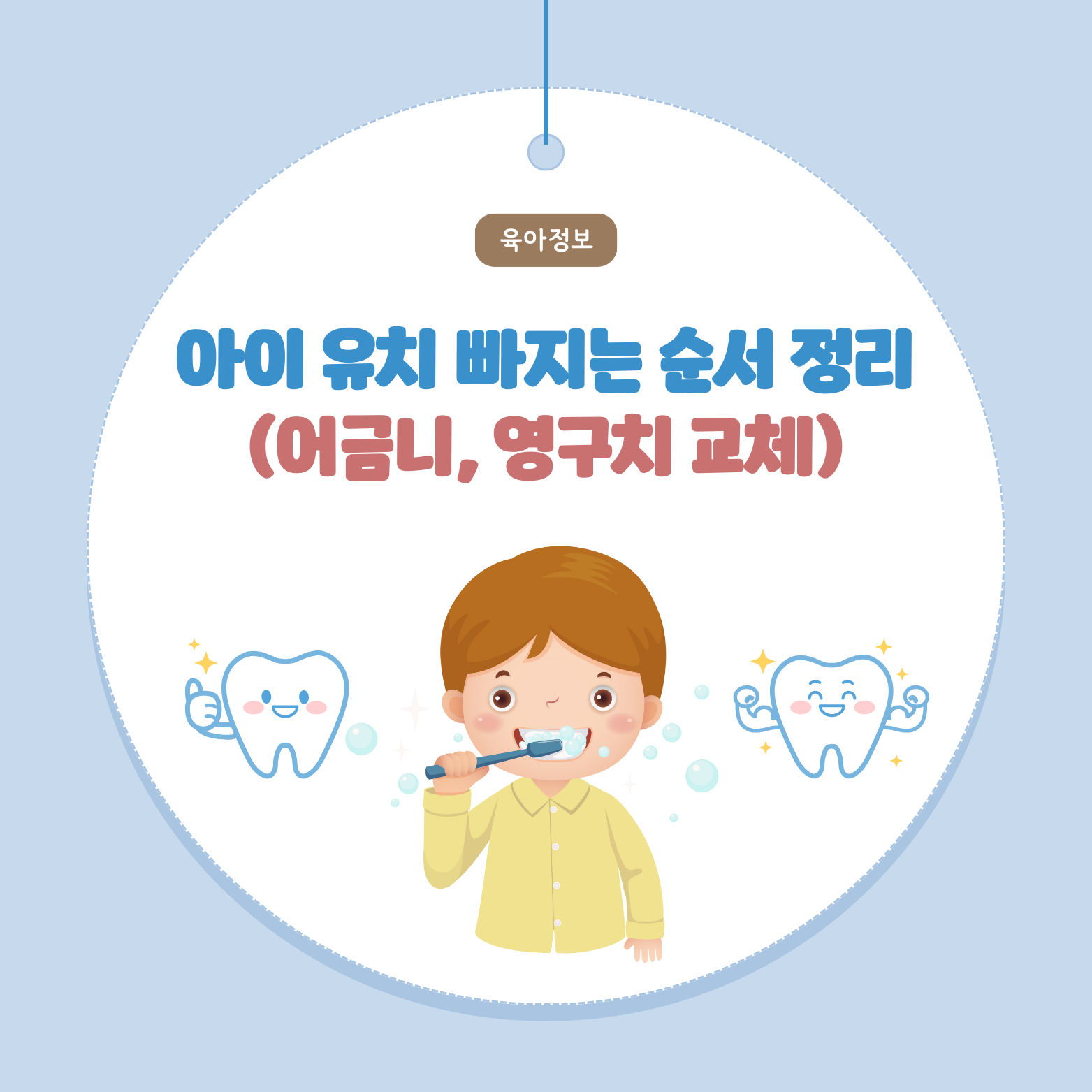 아이 유치 빠지는 순서 정리 (어금니, 영구치 교체)