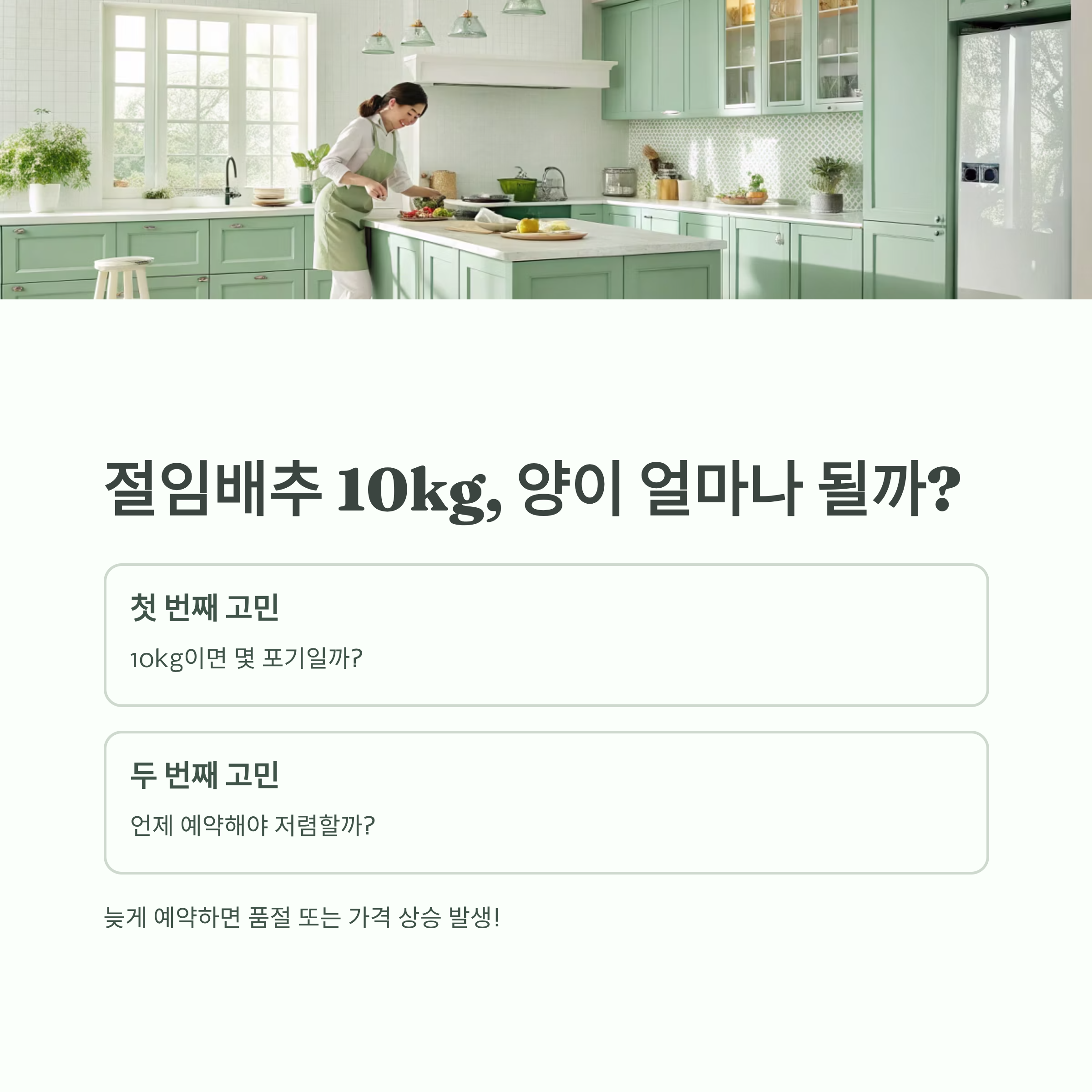 절임배추 10kg 몇 포기? ❘ 2025 절임배추 사전예약 꿀팁 총정리