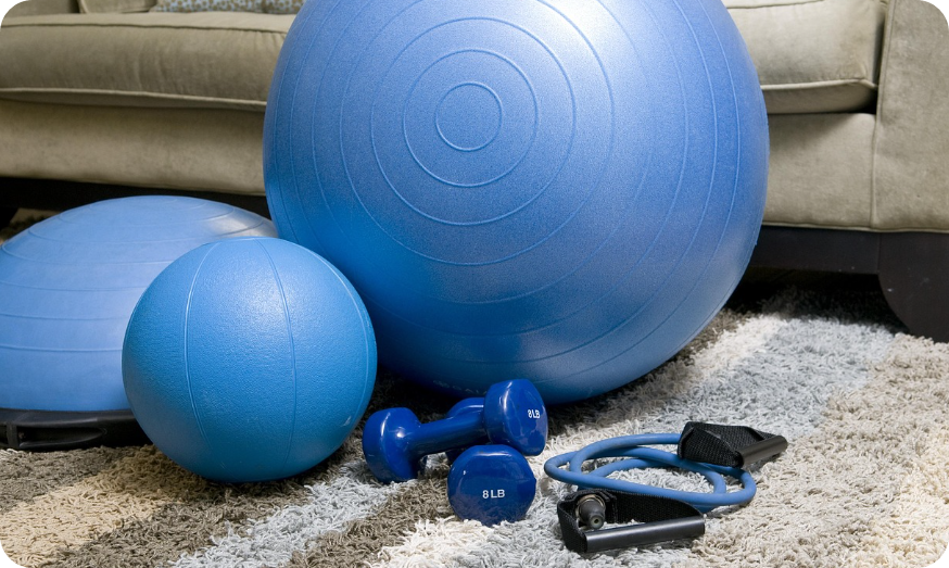 홈트레이닝 장비 사진