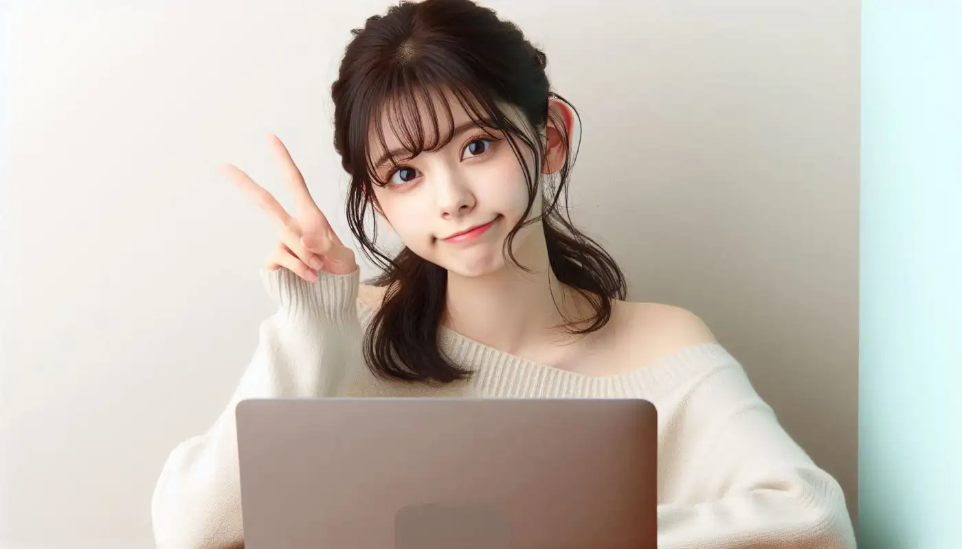 해외주식-사는법을-살펴보는-여성의-모습