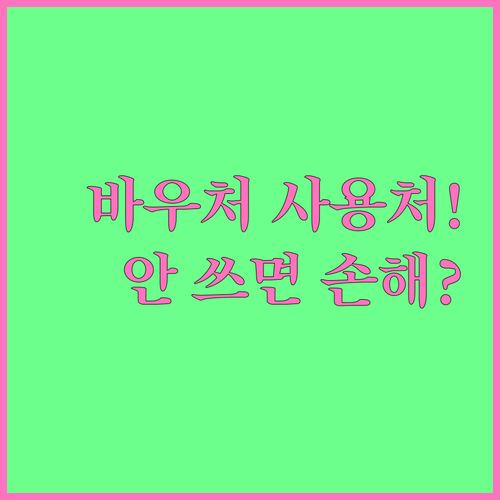 소상공인 경영안정 바우처 주요 사용처..