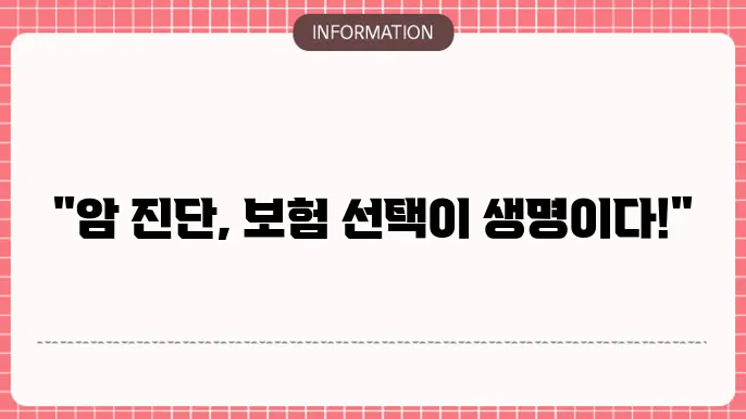 실비보험 암진단비 실손과 암보험 차이