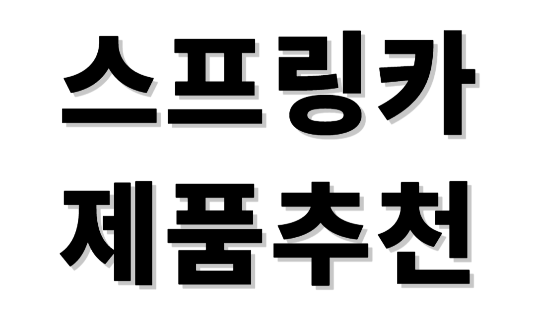 스프링카 제품추천