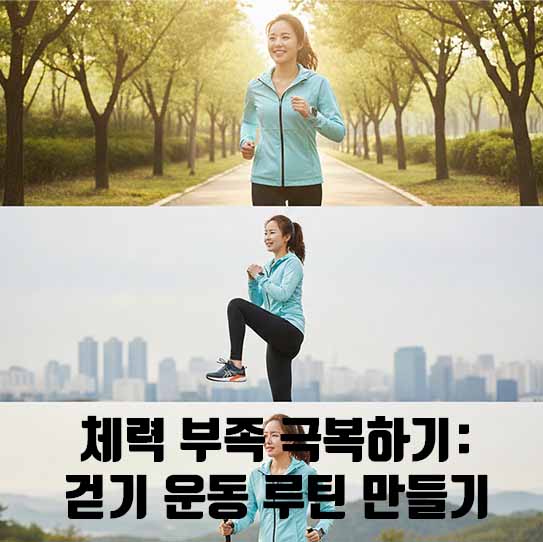 체력 부족 극복하기: 걷기 운동 루틴 만들기