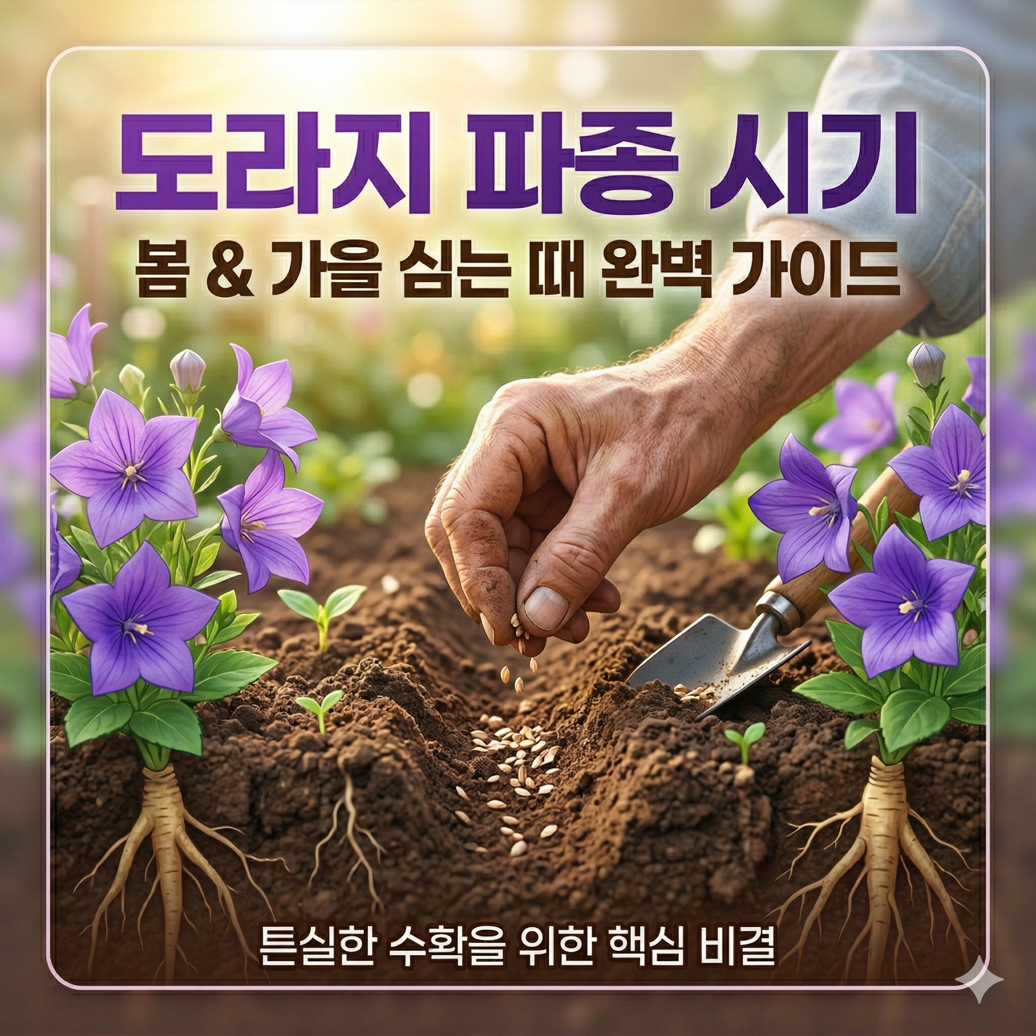 도라지 파종시기 및 고품질 수확을 위한 재배 가이드