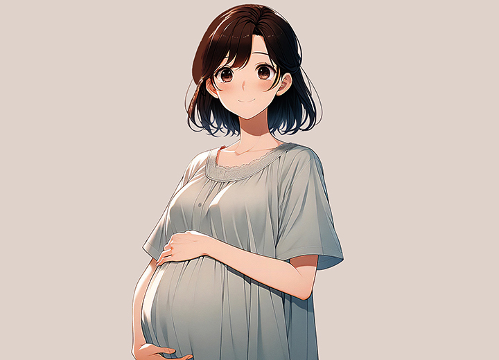 임신중인-여성의-모습