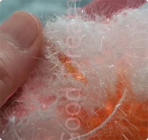 라인장식 꽃 호빵수세미