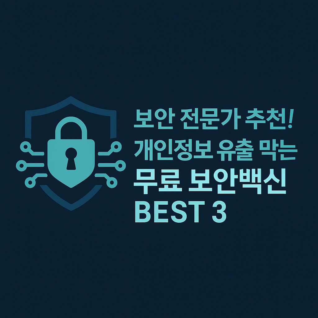 무료 보안 백신 BEST3