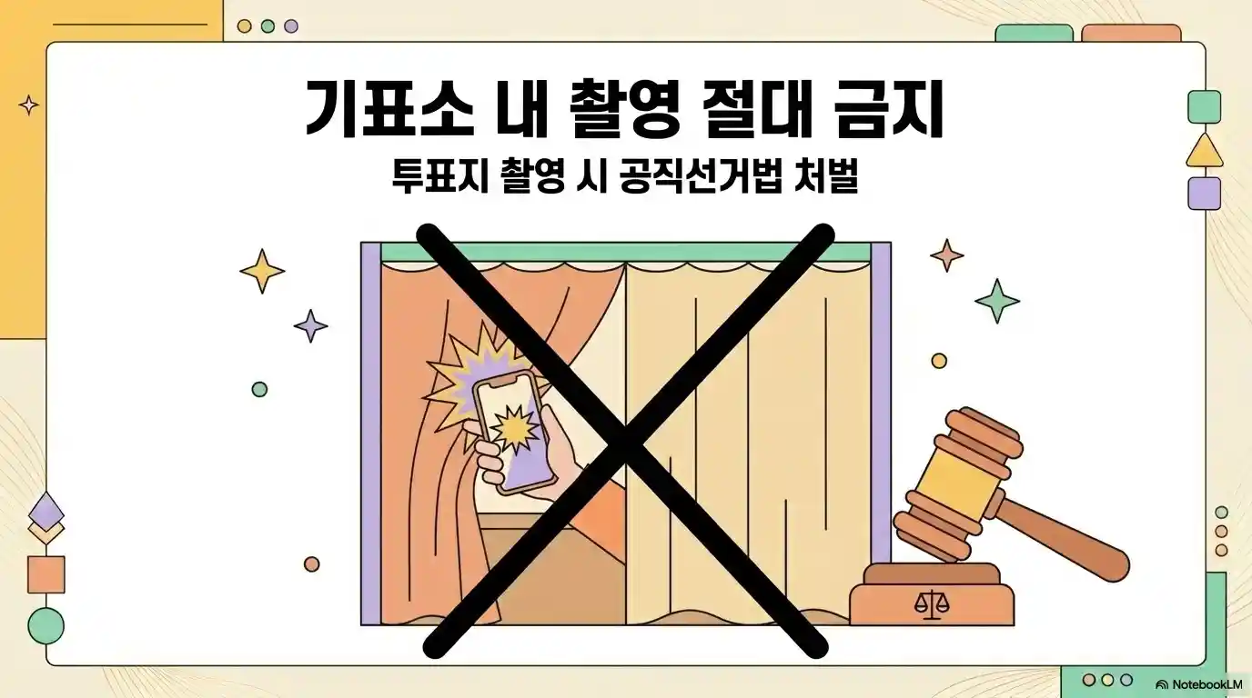기표소 내 촬영 금지