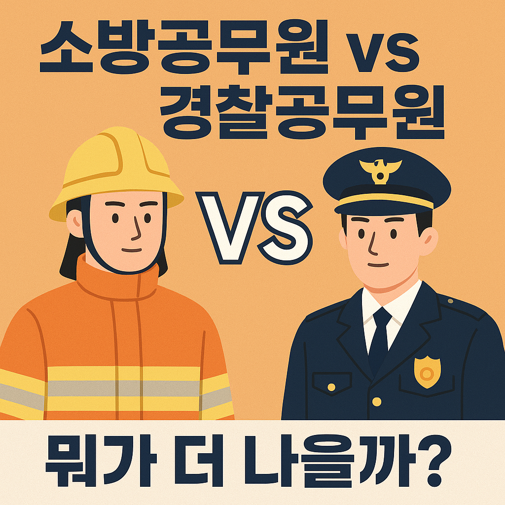 경찰공무원과 소방공무원 비교! 나에게 맞는 공무원은? 합격&middot;연봉&middot;복지 총정리