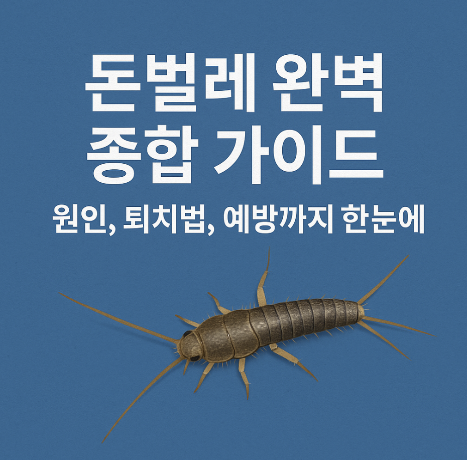 돈벌레 완벽 종합 가이드 – 원인, 퇴치법, 예방까지 한눈에