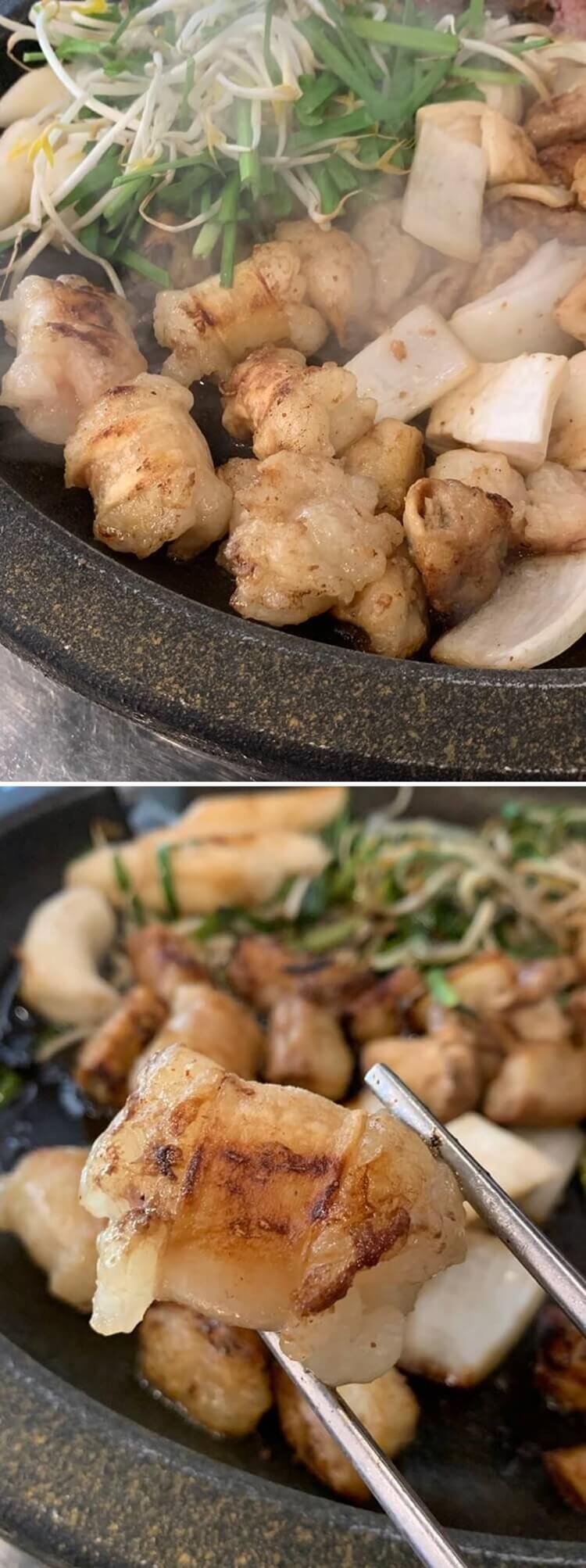 노릇하게 구워진 대창