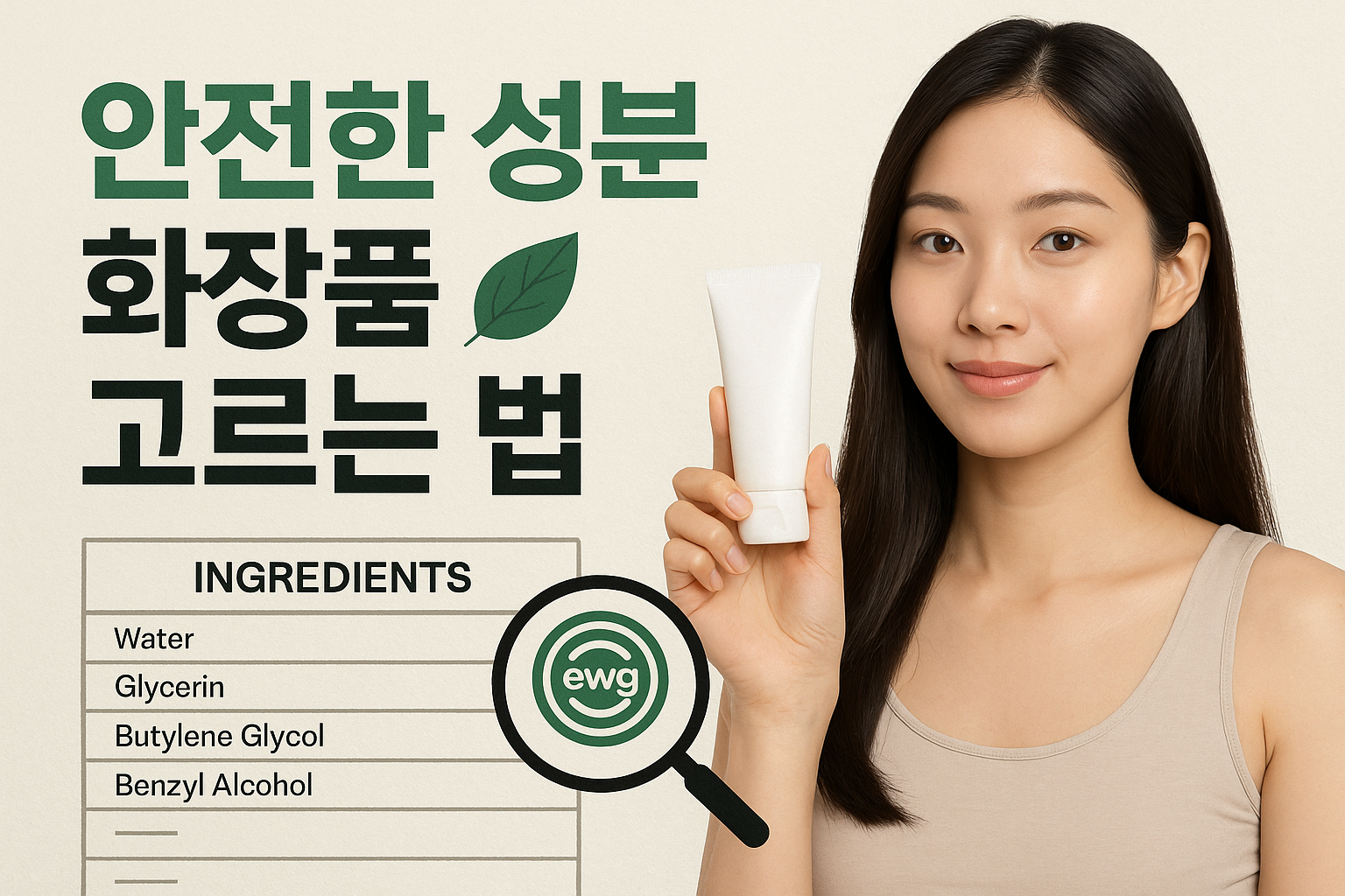 안전한 성분 화장품