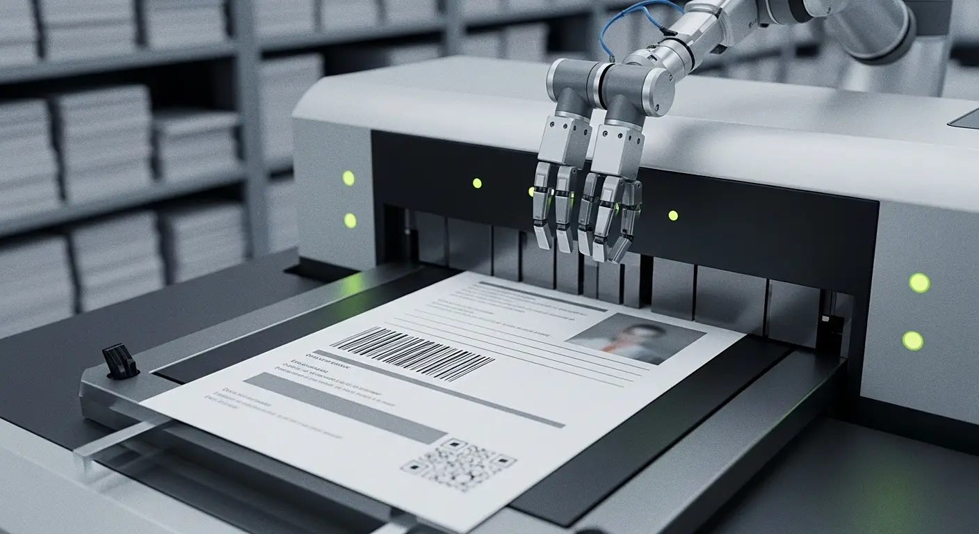 서류처리하는 이미지