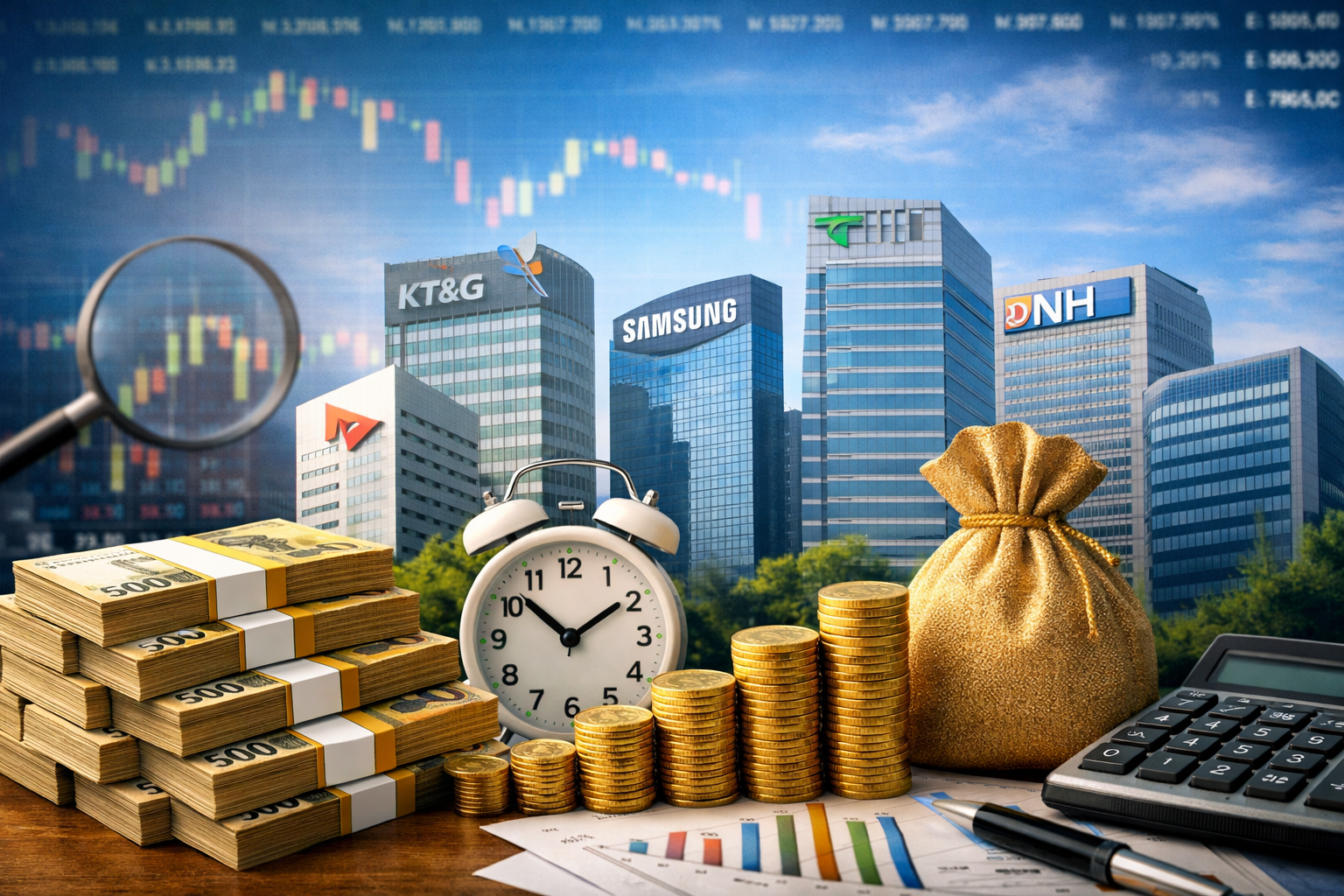 2026 국내 배당주 추천 TOP7|예상수익률·배당금 지급시기 총정리 (1억 투자시 연 600만원 가능?) 관련 사진