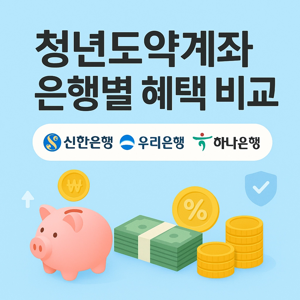 청년도약계좌 신한 우리 하나 은행별 혜택 비교 후기