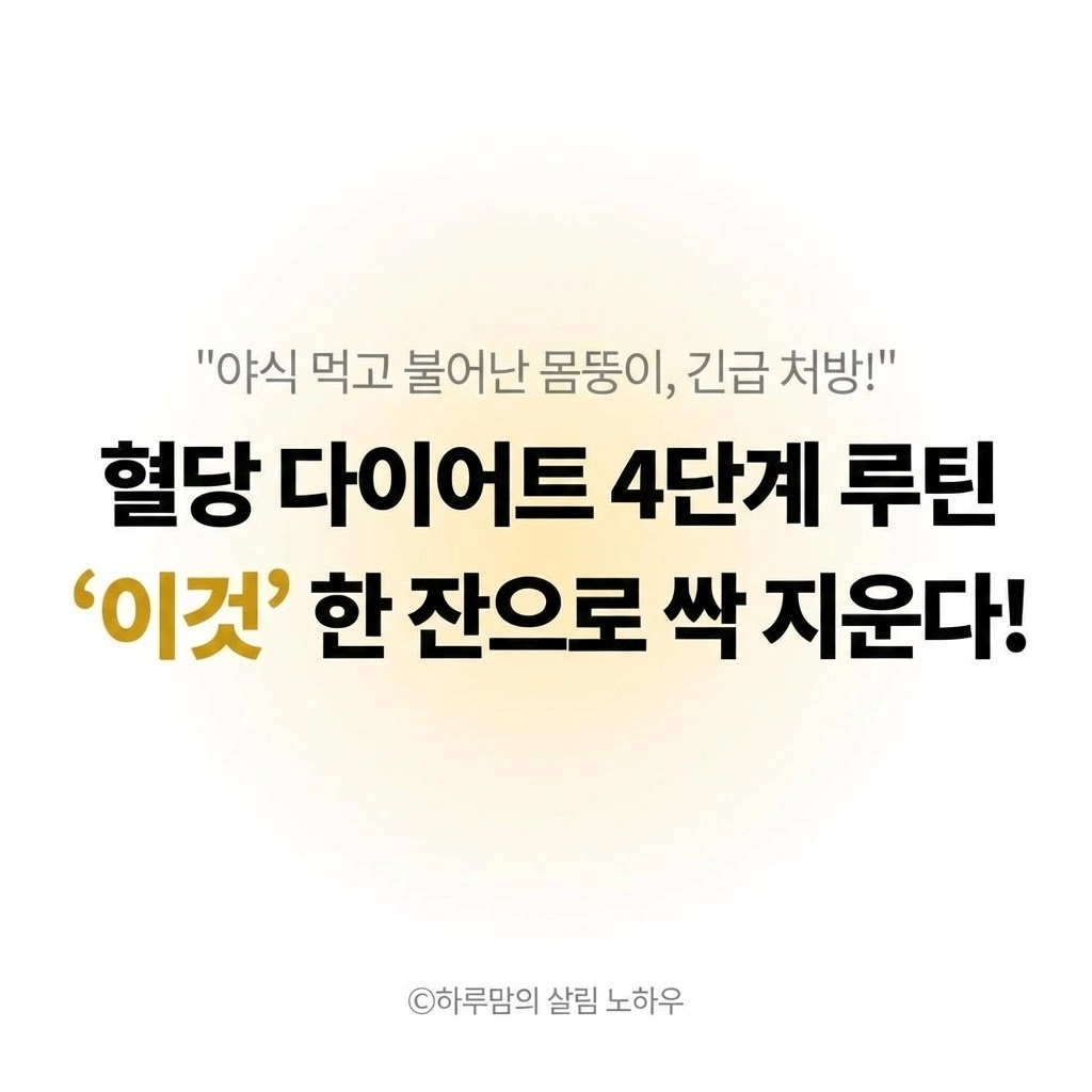 야식 먹고 후회된다면 다음 날 무조건 빠지는 '혈당 다이어트' 4단계 (10kg 감량 루틴)
